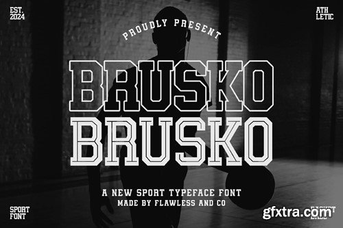 Brusko Basketball Font M4G2MEN