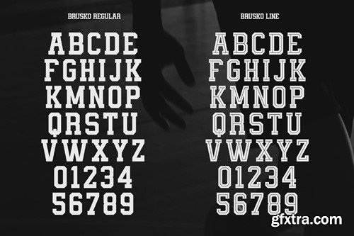 Brusko Basketball Font M4G2MEN