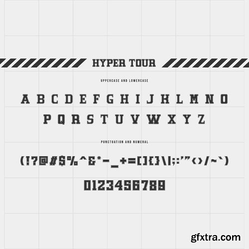 Hyper Tour - A Sport Display Font V4Y25GS