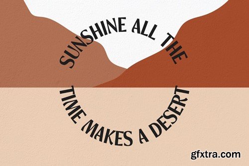 Desertfolk - Boho Aesthetic Display Font FD27EJQ