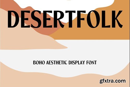 Desertfolk - Boho Aesthetic Display Font FD27EJQ