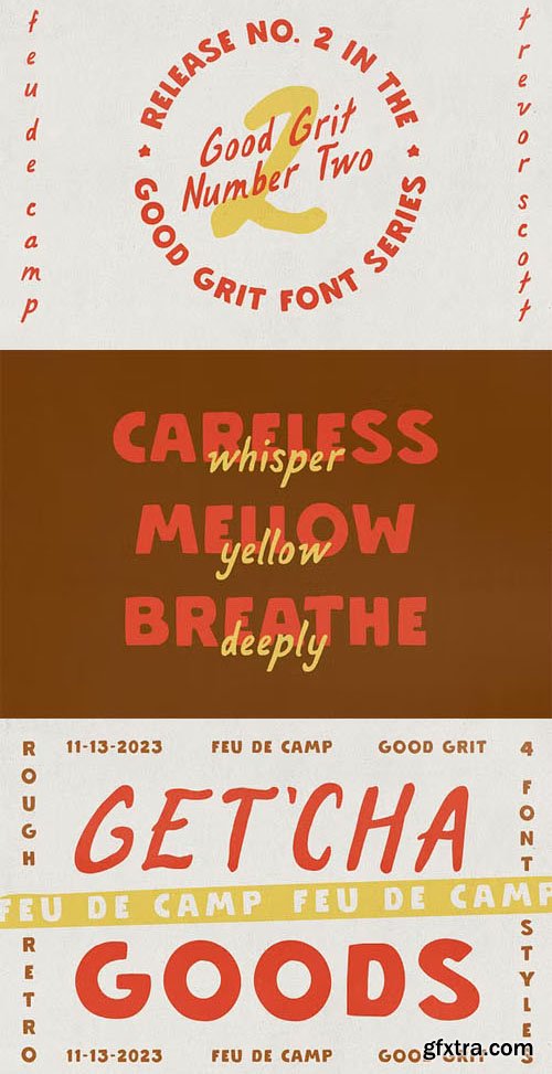 Feu de Camp - Handmade Display Font Duo