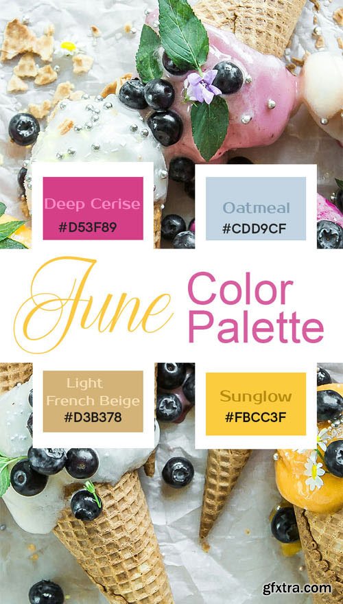 June Color Palette Swatches for Photoshop