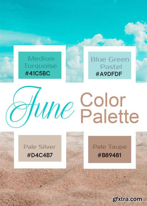 June Color Palette Swatches for Photoshop