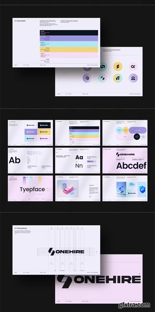 OneHire Brand Guidelines Template for InDesign