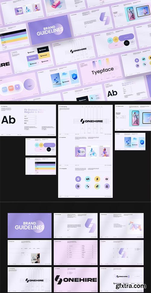 OneHire Brand Guidelines Template for InDesign