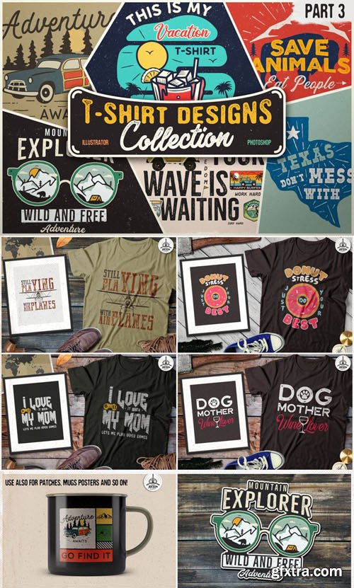 T-Shirt Vector Designs Mega Bundle