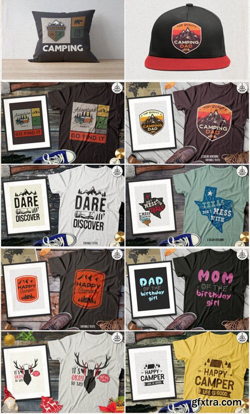 T-Shirt Vector Designs Mega Bundle