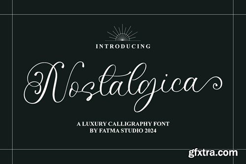 Nostalgica - A Modern Calligraphy Font 585GXTH