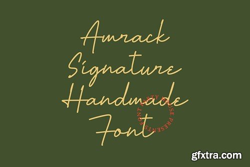 Amrack Signature Font NAMPA8S