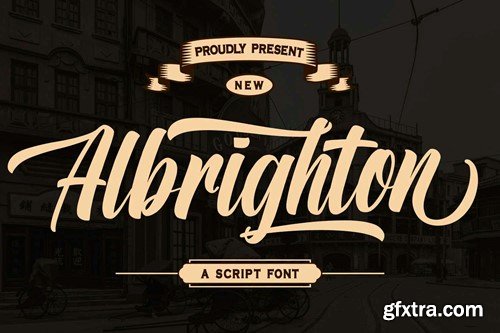 Albrighton - Vintage Font UPQW3SL