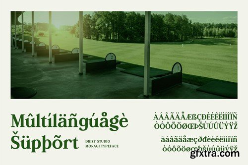 Monagi – Retro Golf Serif Font UCFAETN