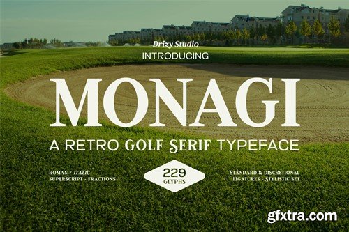 Monagi – Retro Golf Serif Font UCFAETN