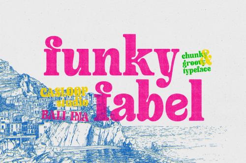 Funky Fabel - Chunky Bubble Psychedelic Retro Y2k