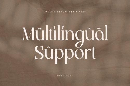 Ruby - Stylish Beauty Serif Font