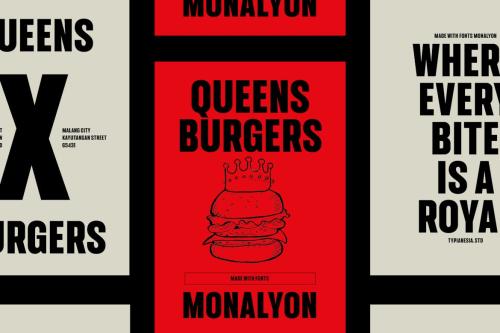 Monalyon - Display Sans Serif Font