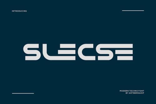 Slecse - Modern Techno Font