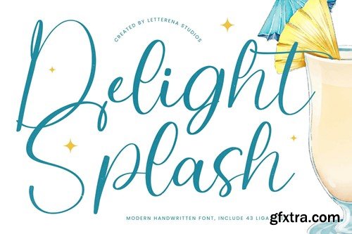 Delight Splash Modern Handwritten Font 4LB8JUW