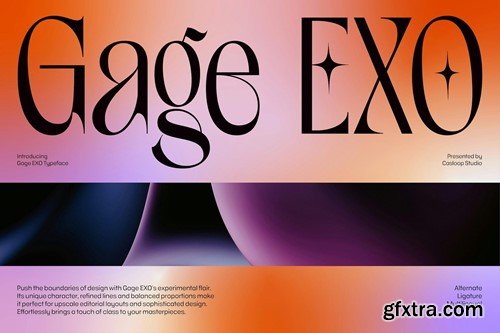 Gage EXO - Elegant Fashion Experimental Gen Z Font VLMNB5N