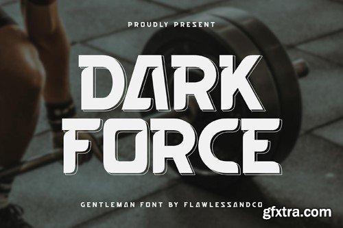 Dark Force - Sports Racing Font 66DY99Y