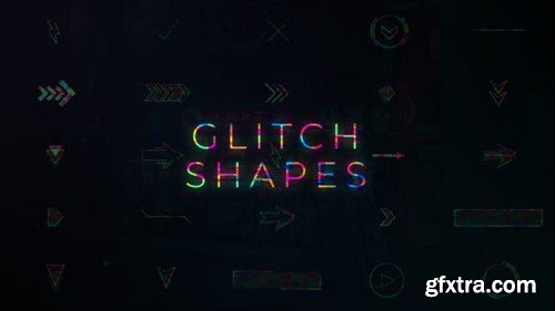 Videohive 50 Glitch Shapes 53434376