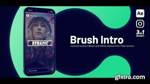 Videohive Brush Intro Vertical 53406069