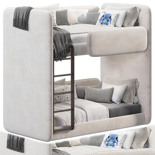 Double soft kids bed