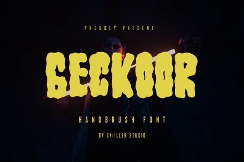 Geckoor - Handbrush Font