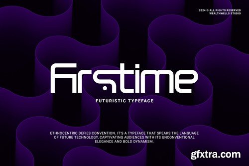 Firstime Futuristic Typeface 48U62VC