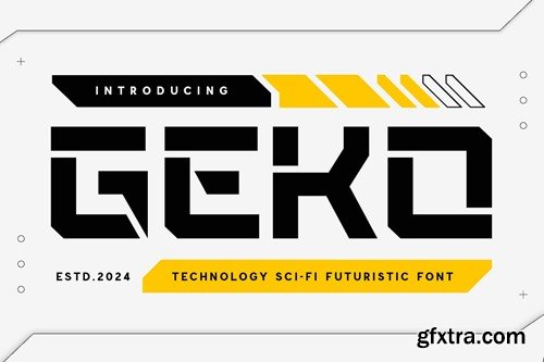 GEKO Sci-fi Font 7R7WBUB