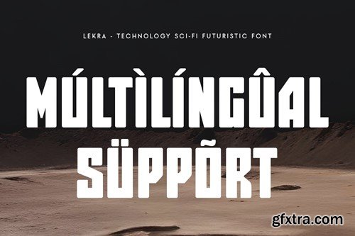 Lekra - Technology Sci-fi Futuristic Font LZL33UM