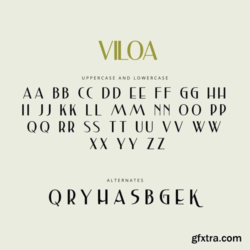 Viloa - A Modern Sans Serif Typeface PW9HR59