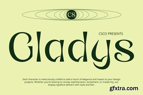 CS Gladys – Reverse Contrast Font C3APXF8