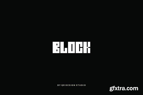 Block Qlock - Thick & Condensed Font 63FU7YR