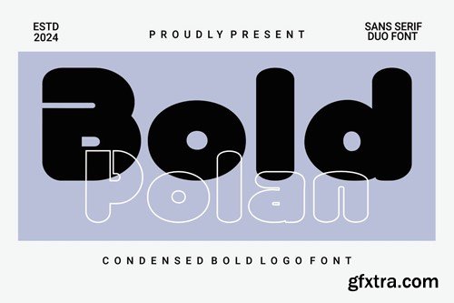 BoldPolan-Line - Bold Rounded Condensed Font 7AEJH8E