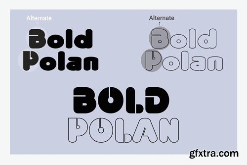 BoldPolan-Line - Bold Rounded Condensed Font 7AEJH8E