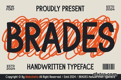 Brades - Handwritten Typeface UHRXEB5