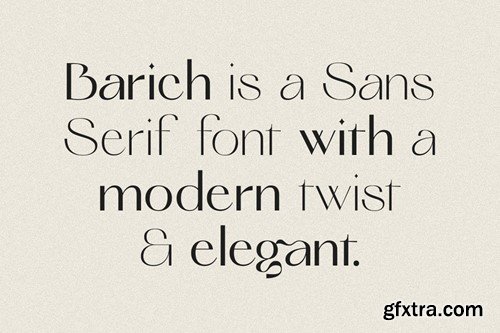 Barich - Moderne Sans EU9QMHY