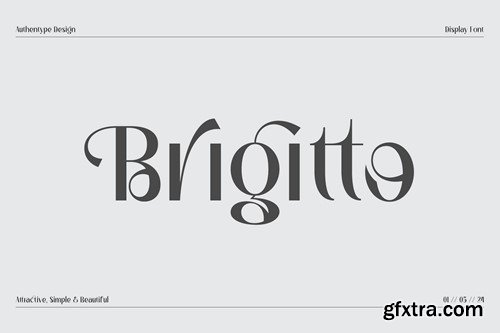 Brigitto - Charming Sans Serif Font X96UAM4