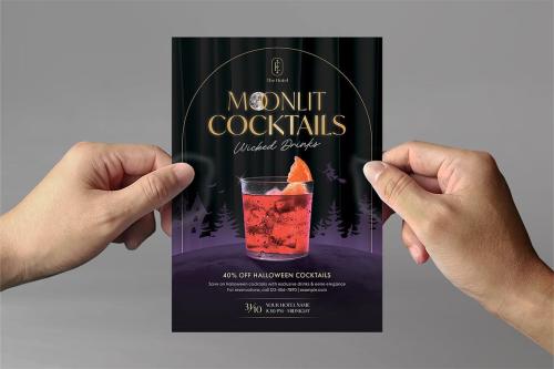Halloween Cocktail Flyer Template
