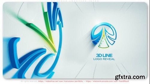 Videohive 3D Lines Logotype Intro 53450107