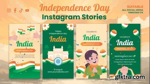 Videohive Happy Independence Day Instagram Story 53460597