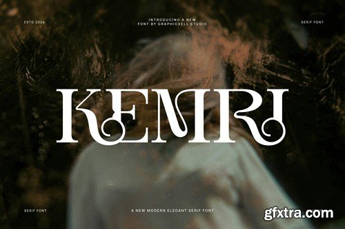 Kemri Elegant Ligature Serif Typeface FU5JUSB