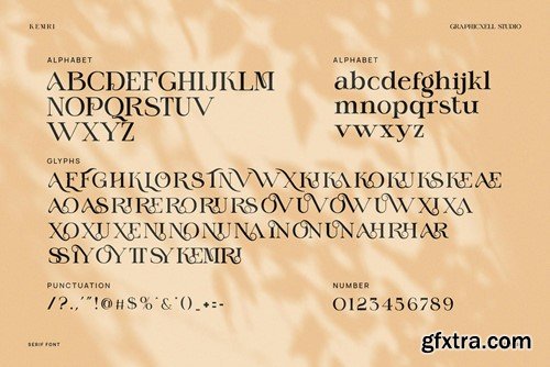 Kemri Elegant Ligature Serif Typeface FU5JUSB