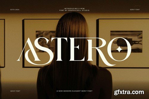 Astero Elegant Ligature Serif Typeface X7EXHGP