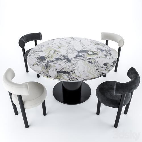 Tom Dixon FAT Dining chair & TUBE WIDE Dining table