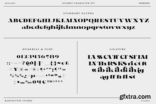 Aviarge Elegant Logo Font NLSLA8R