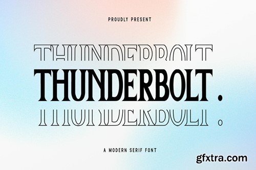 Thunderbolt - A Modern Serif Font FJWT4MJ