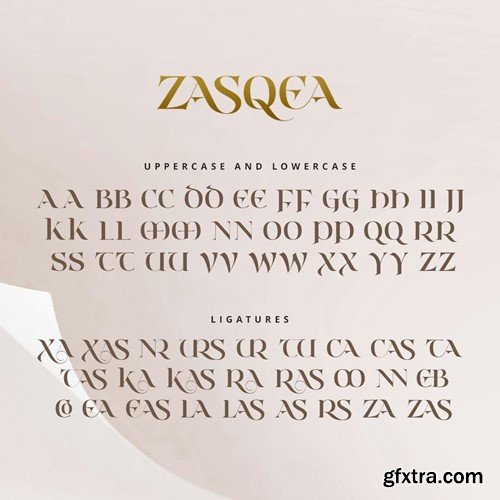 Zasqea - A Elegant Serif Font 38TV2BX