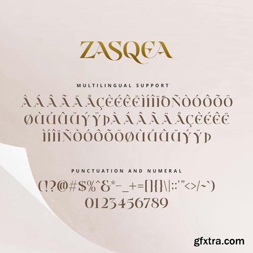 Zasqea - A Elegant Serif Font 38TV2BX